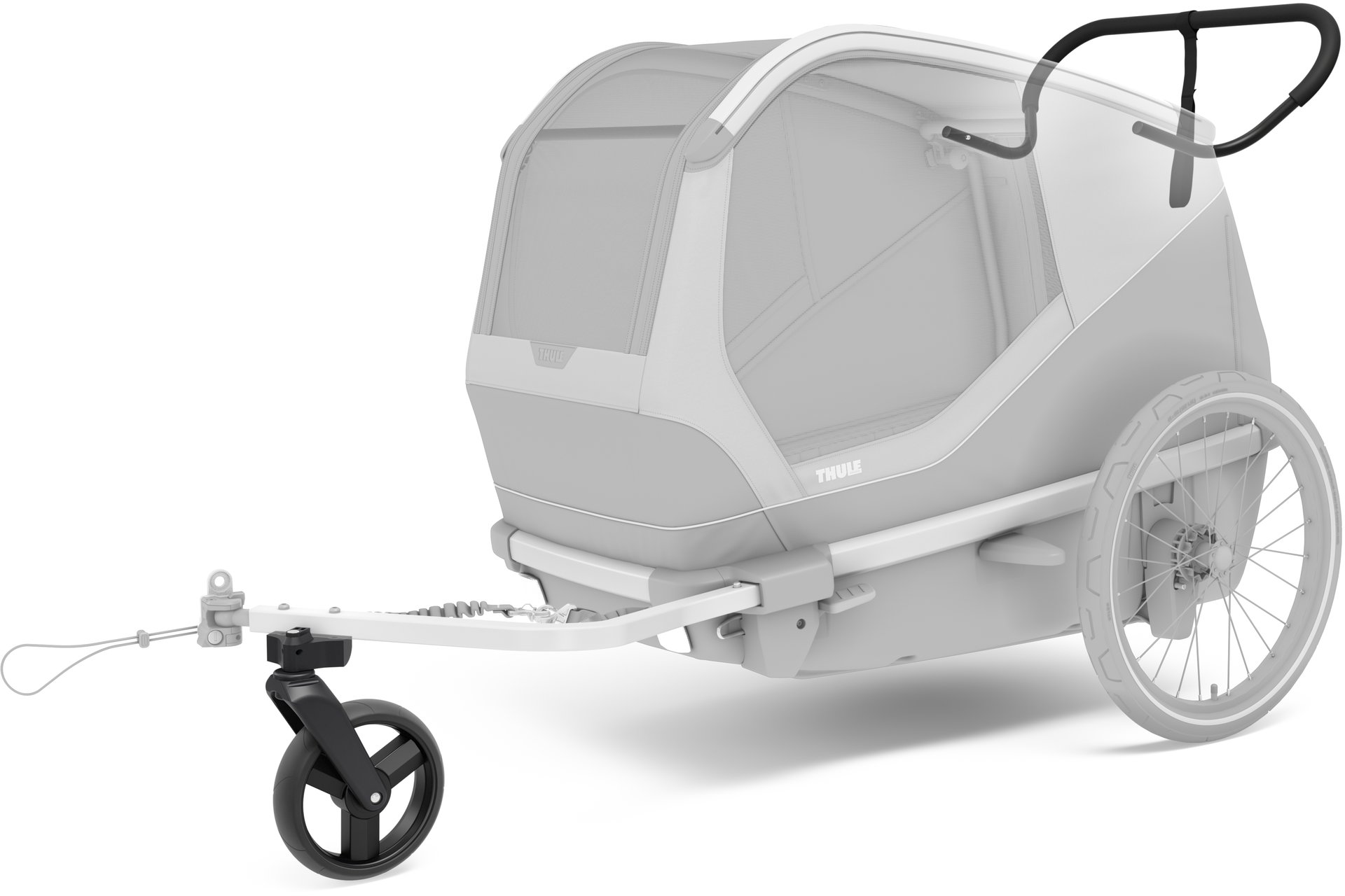 Thule Bexey Strolling Kit, Schiebebügel und Buggyrad