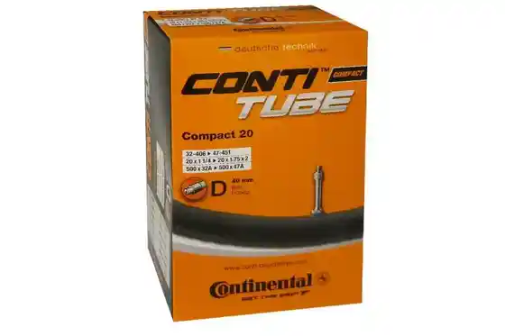 Butylkautschuk - Fahrradschläuche - Continental Compact 20 DV Schlauch - 40 mm
