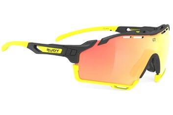 Sportbrillen - Rudy Project Cutline Black Matte C1 - Multilaser Orange