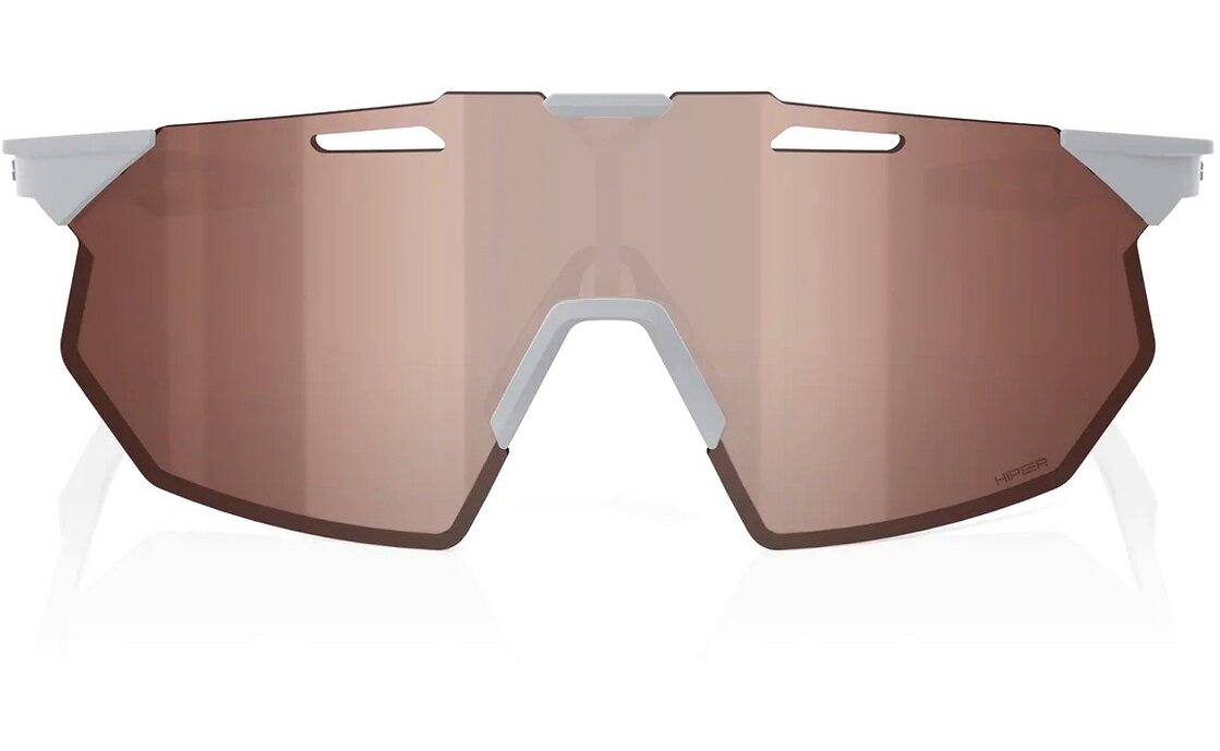 100 Percent Hypercraft SQ Matte Stone Grey / HiPER Crimson Silv Mir Lens