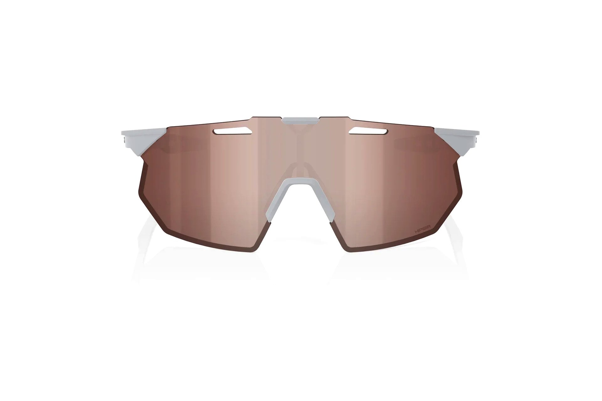 100 Percent Hypercraft SQ Matte Stone Grey / HiPER Crimson Silv Mir Lens