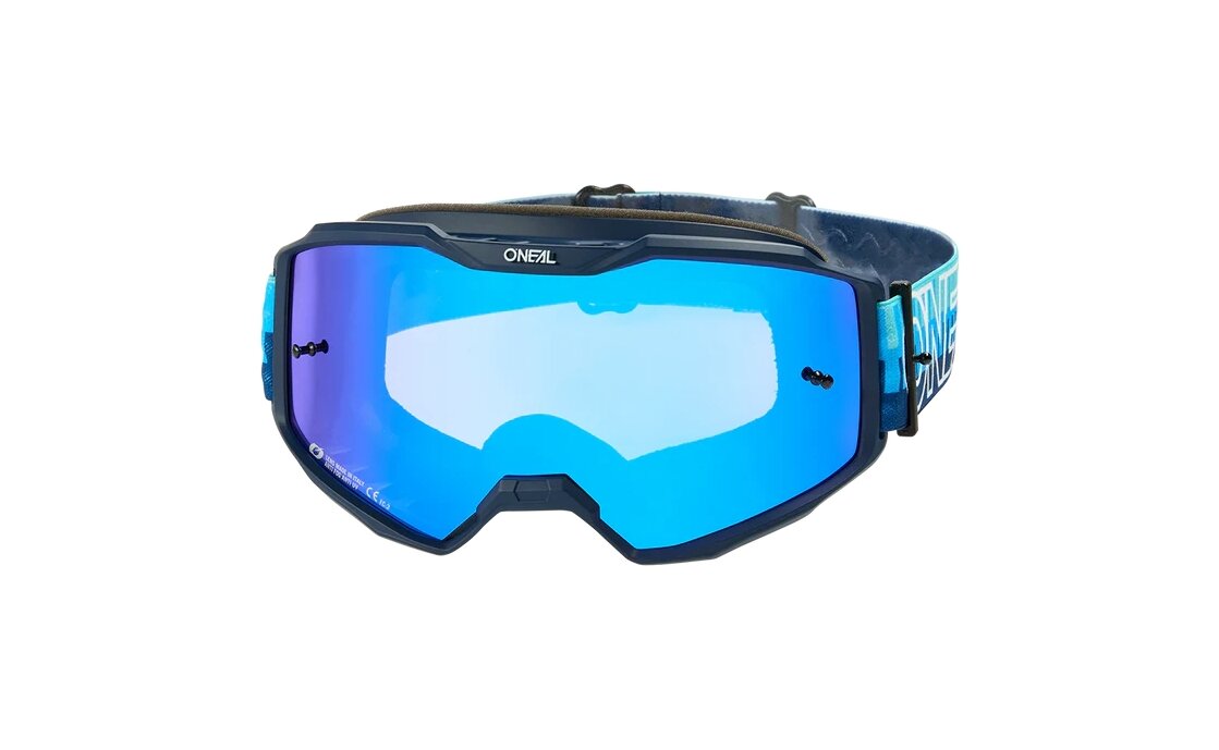 O'Neal B-10 Goggle Striped blue/blue - radium blue