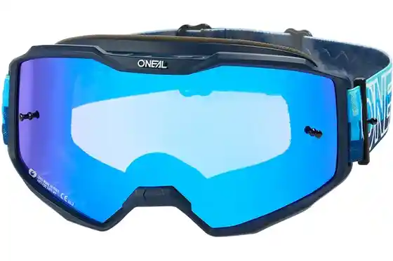 XXL Sale % - O'Neal B-10 Goggle Striped blue/blue - radium blue