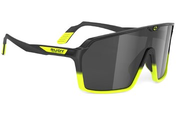Sportbrillen - Rudy Project Spinshield Black Fade Yellow Fluo Matte - Smoke Black