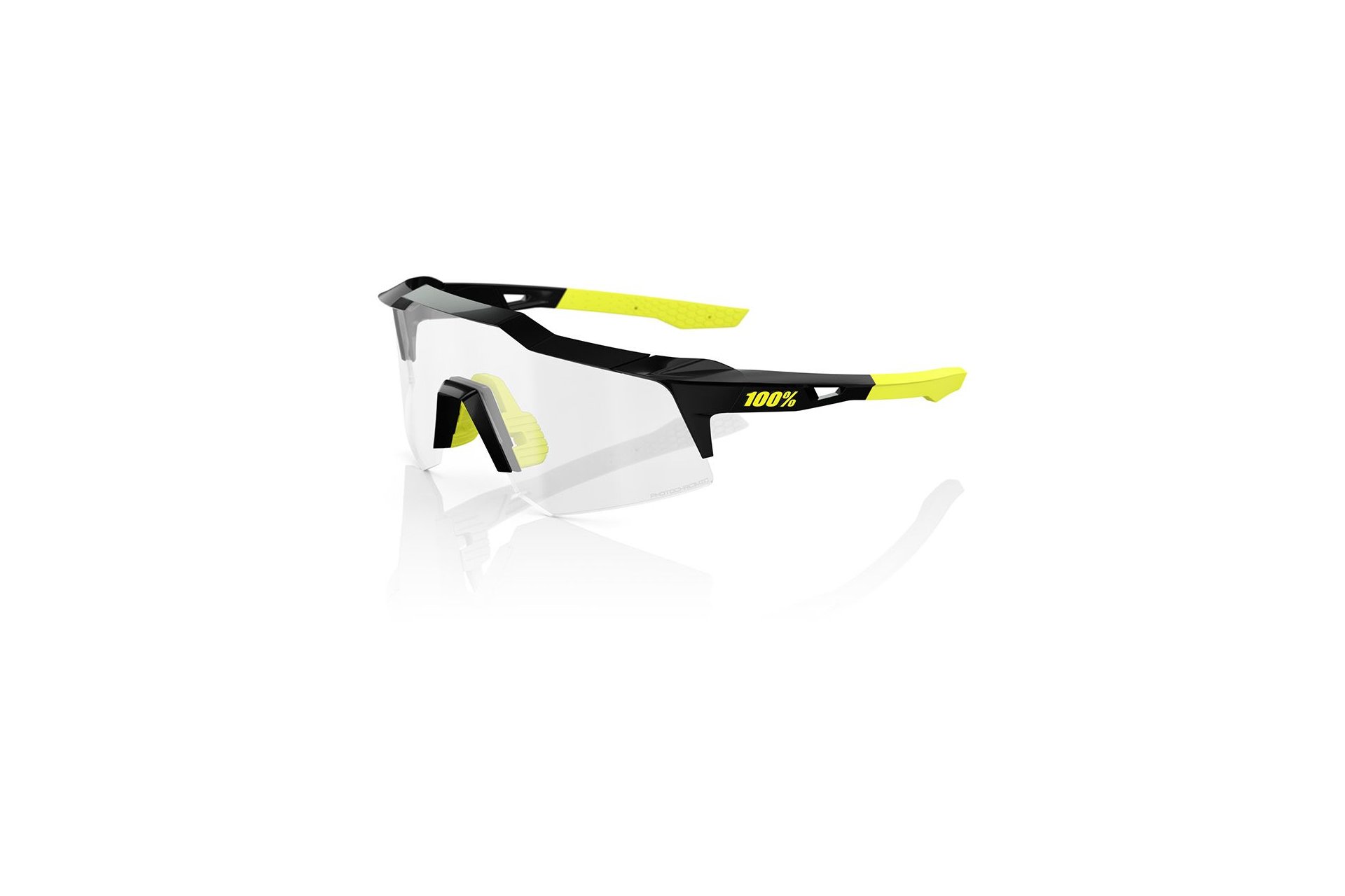 100 Percent Speedcraft XS Gloss Black / Photochromic Lens
