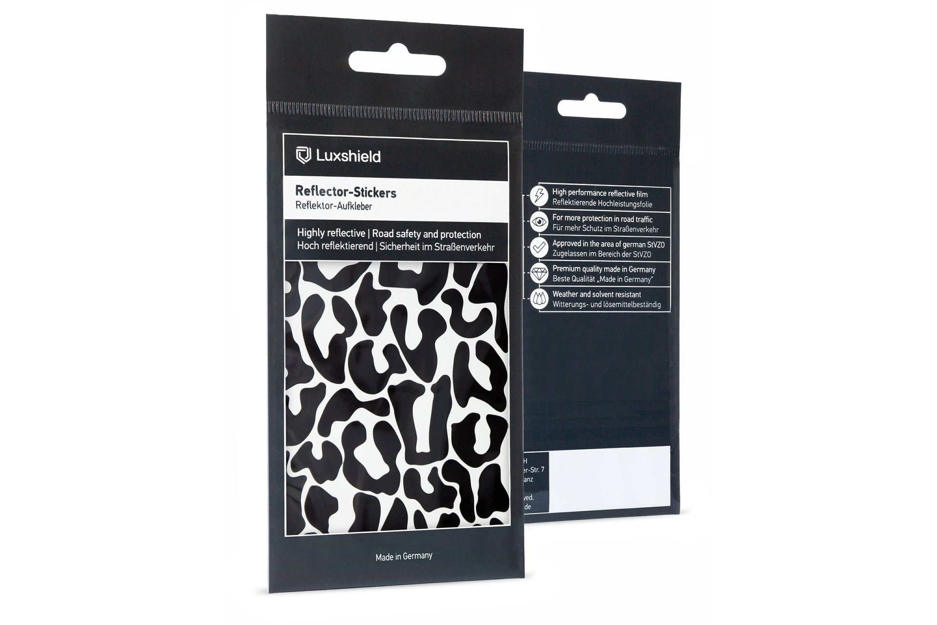 Luxshield Reflektoren Aufkleber Leopard