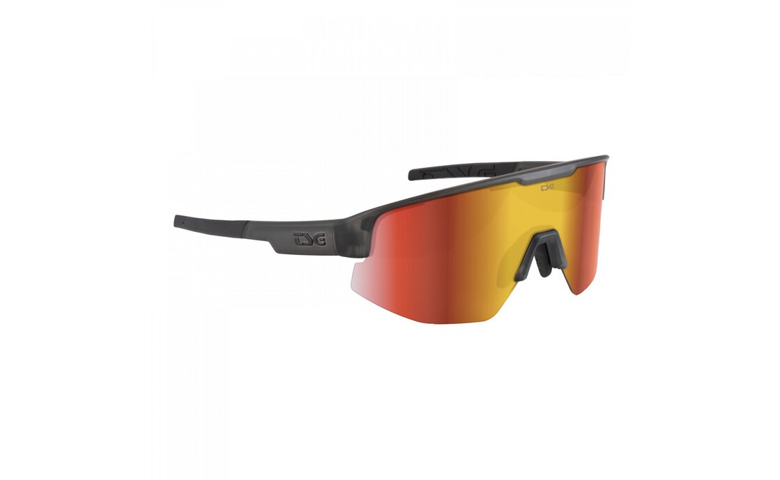 TSG Loam Sunglasses smoke grey clear/red chrome