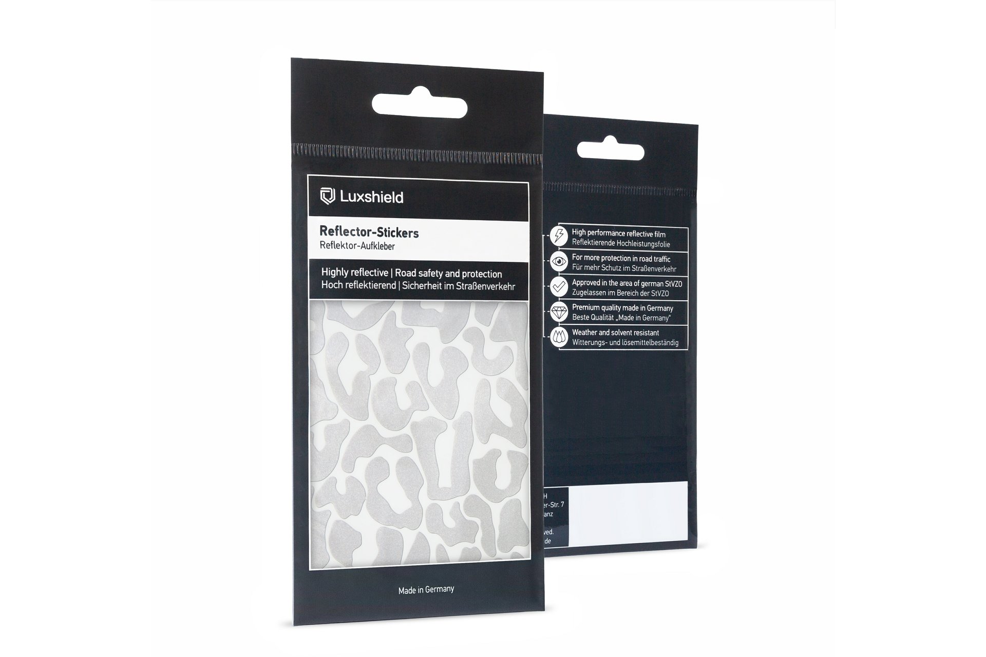 Luxshield Reflektoren Aufkleber Leopard