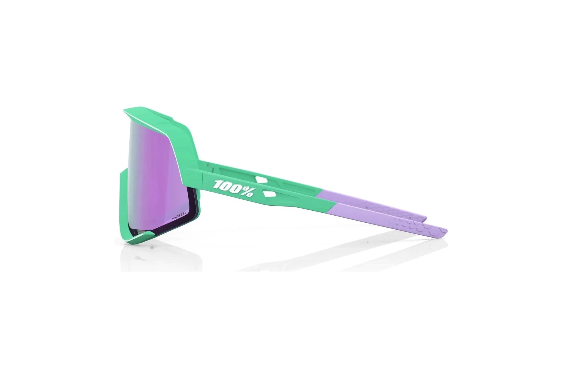 100 Percent Glendale Soft Tact Mint / HiPER Lavender Mirror Lens