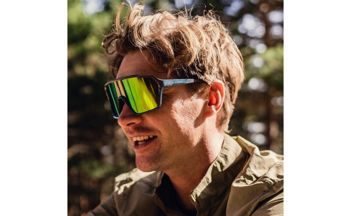 Smith Shift XL MAG Stone - Moss - ChromaPop Green Mirror