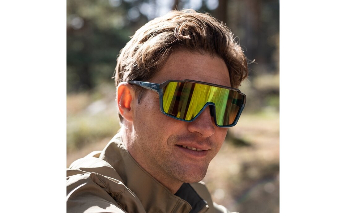 Smith Shift XL MAG Stone - Moss - ChromaPop Green Mirror