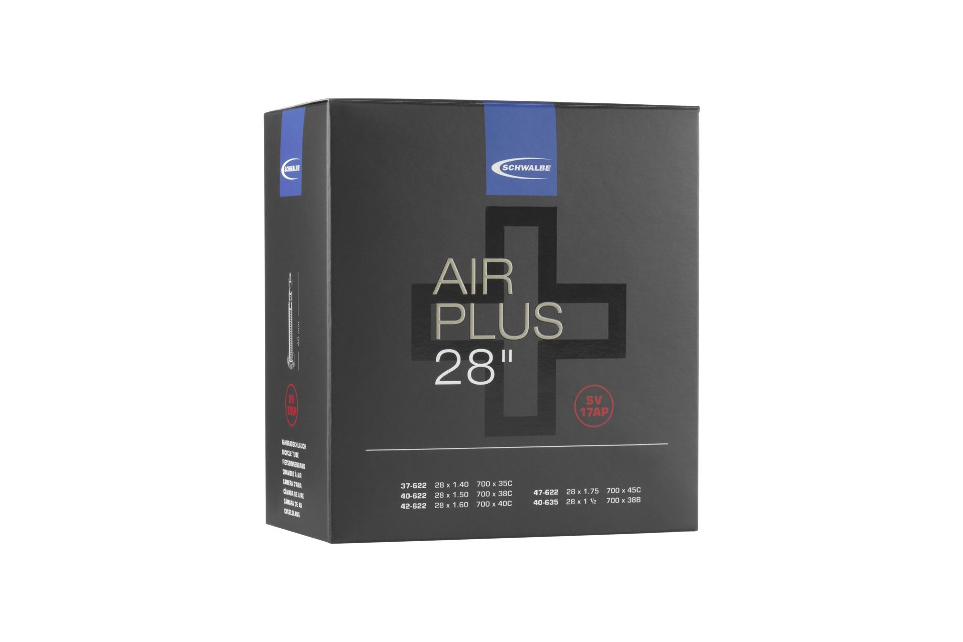 Schwalbe SV17AP Air Plus Schlauch 28 Zoll - 40 mm