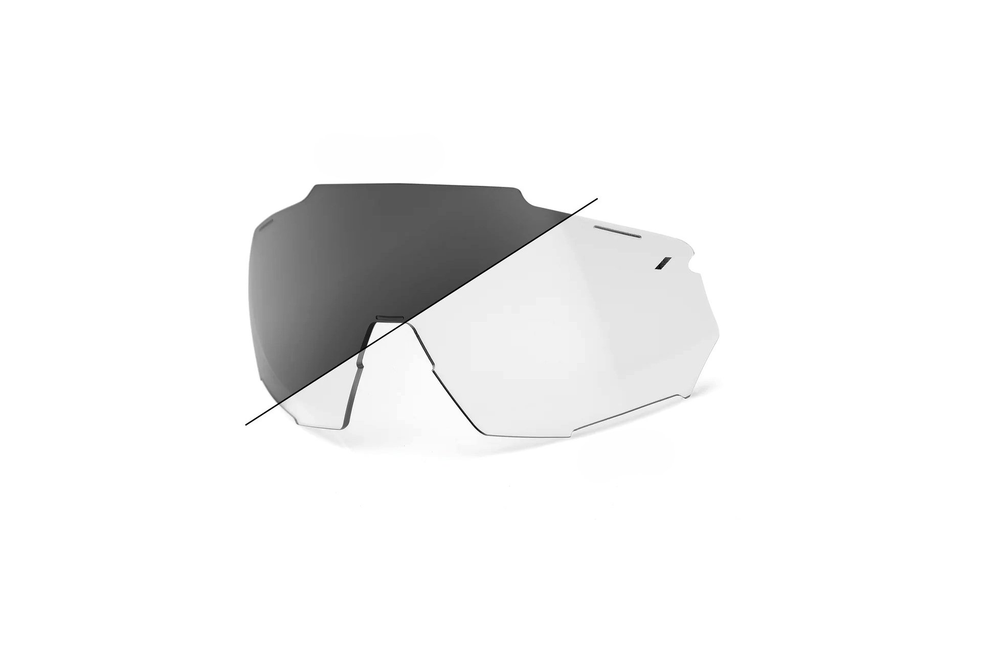 100 Percent Racetrap 3.0 Ersatzglas - Photochromic Clear Smoke