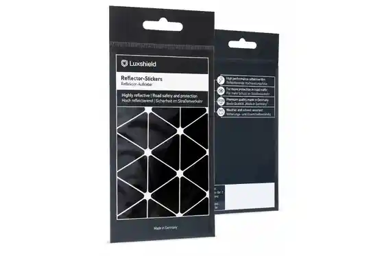 Fahrradrahmen-Zubehör - Luxshield Reflektoren Aufkleber Dreiecke Groß