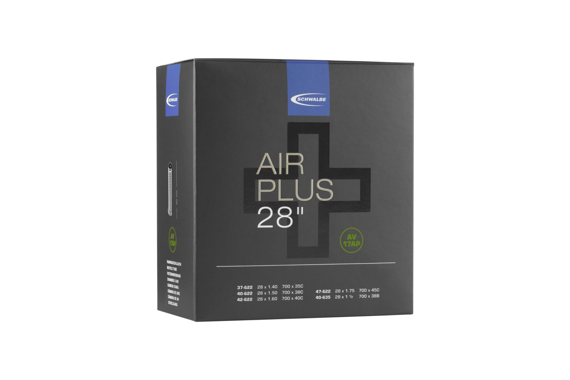Schwalbe AV17AP Air Plus Schlauch 28 Zoll - 40 mm