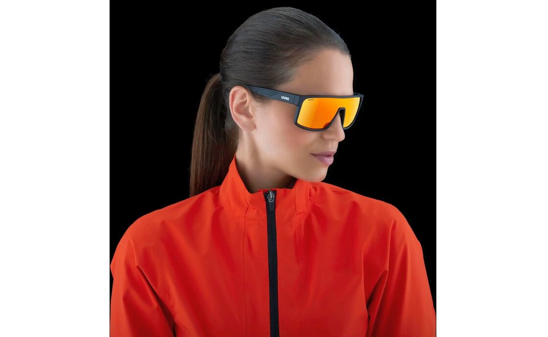 Uvex LGL 51 Black Matt / Mirror Red