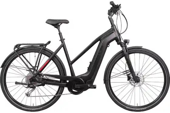 Schwarz - E-Bike-Pedelec - Hercules Intero I-8 - 630 Wh - 28 Zoll - Trapez