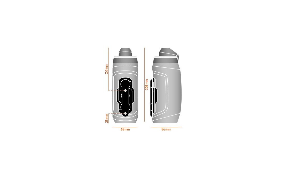 Fidlock Twist Trinkflasche 590 mit Bike Base Flaschenhalter