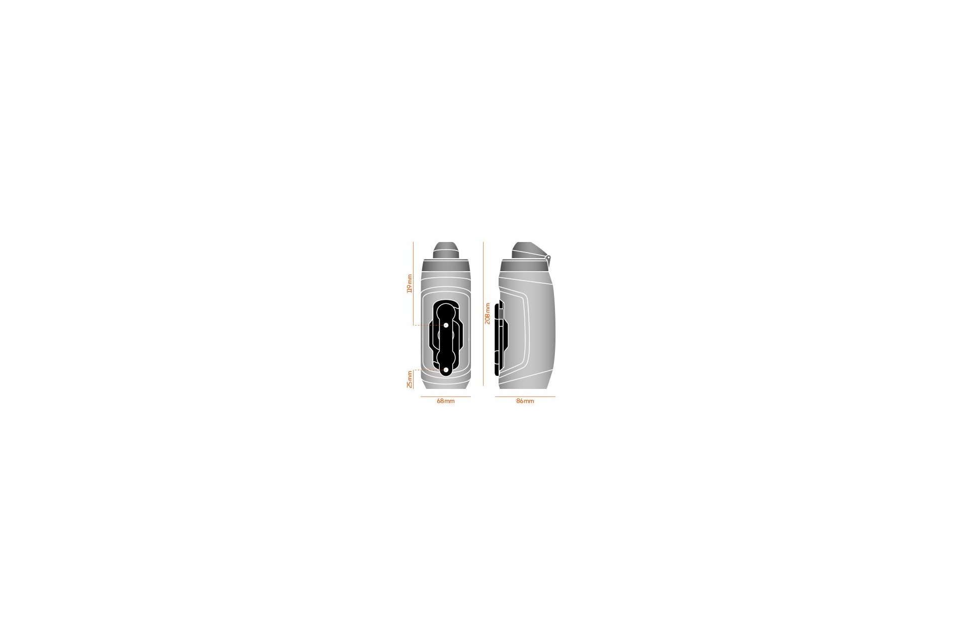 Fidlock Twist Trinkflasche 590 mit Bike Base Flaschenhalter