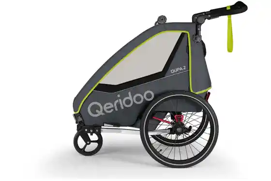 Kinderanhänger - Qeridoo QUPA 2 Lime