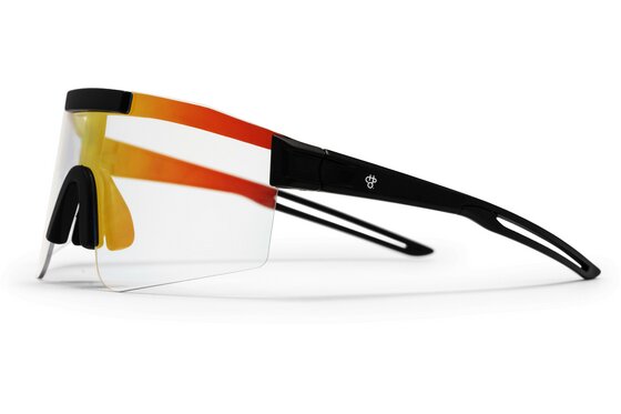 Fahrradbrillen - CHPO Luca Matte Black - Red Photochromic