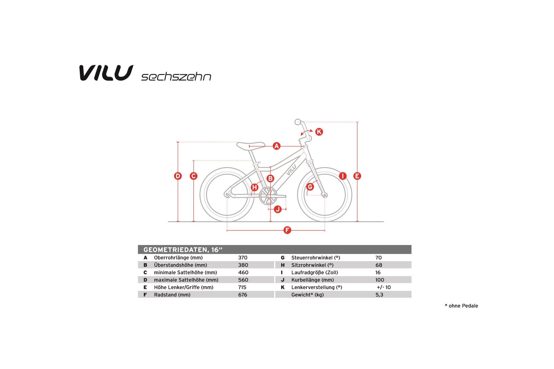 Vilu SECHZEHN - 16 Zoll - Diamant - 2024