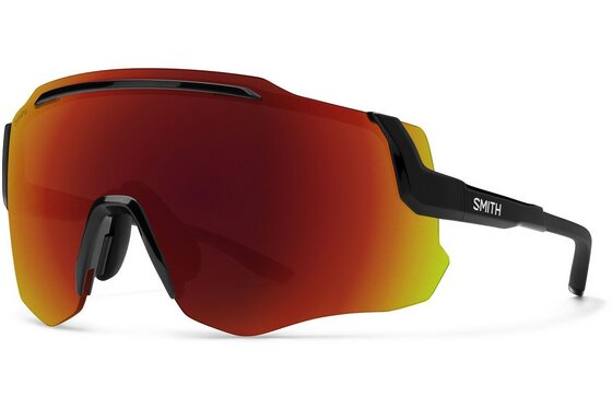 Fahrradzubehör Sale - Smith Momentum Black - ChromaPop Red Mirror