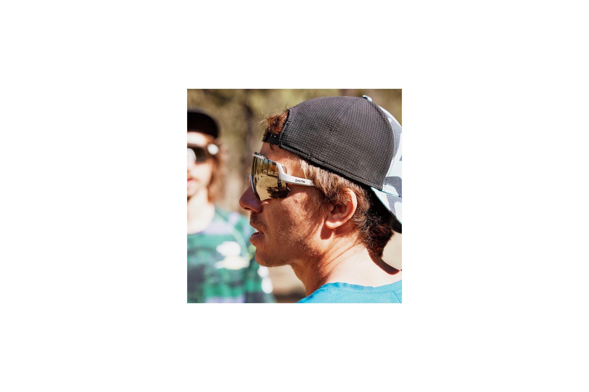 Smith Momentum Matte Bone - ChromaPop Black Gold Mirror