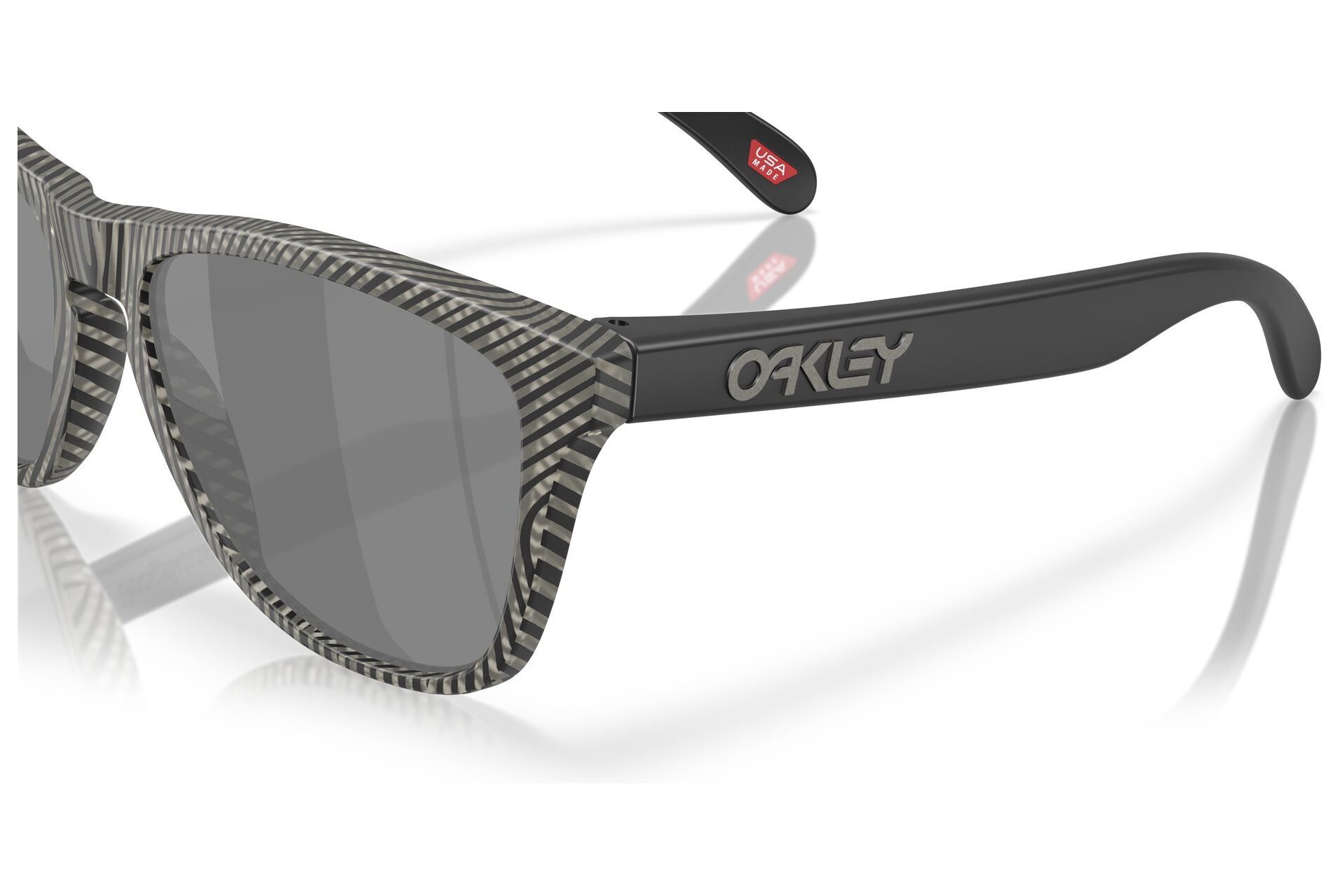 Oakley Frogskins Matte Grey Ink Fingerprint/Prizm Black