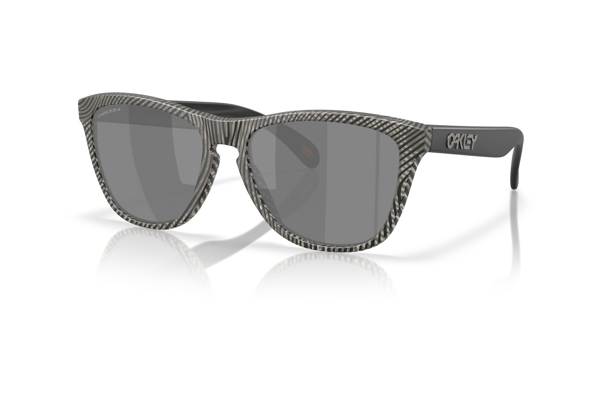 Oakley Frogskins Matte Grey Ink Fingerprint/Prizm Black