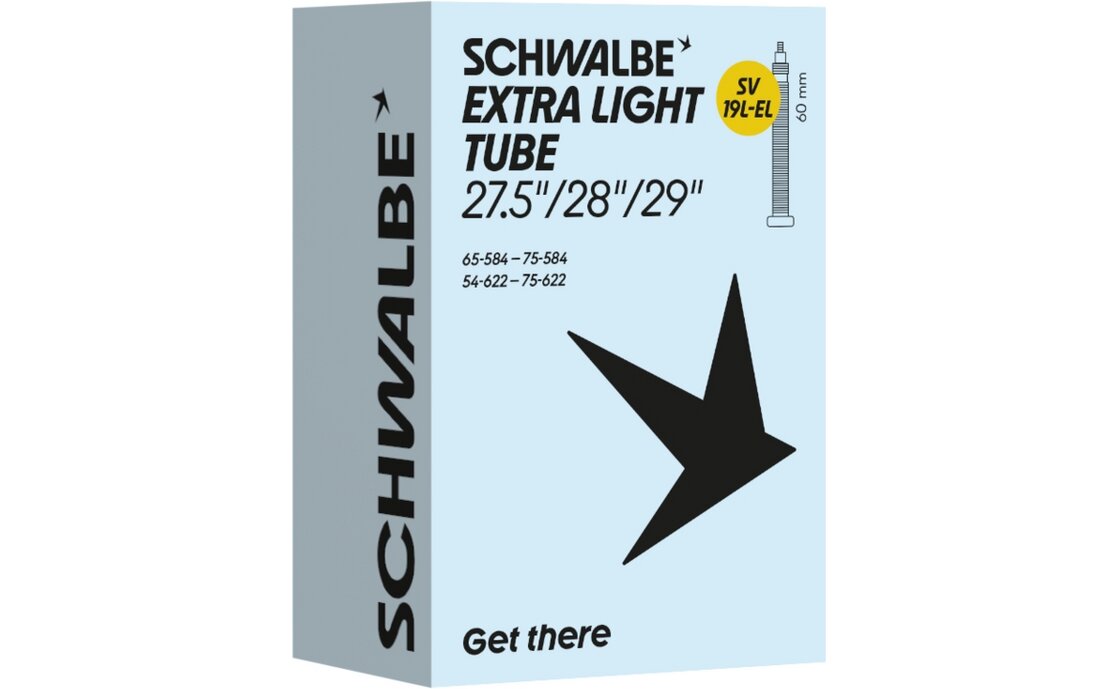 Schwalbe SV19L-EL Extra Light Schlauch 27,5/29 Zoll - 60 mm