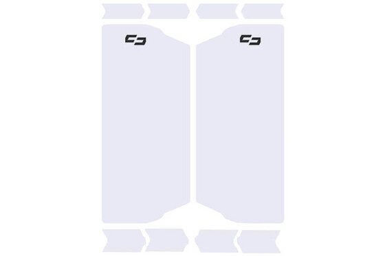 Fahrradrahmen - Unleazhed Gabelschutzfolie BP01 Fork clear glossy