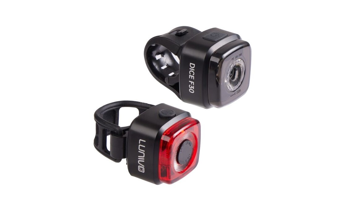 Lunivo DICE 30 & DICE R Akku Beleuchtungsset - StVZO