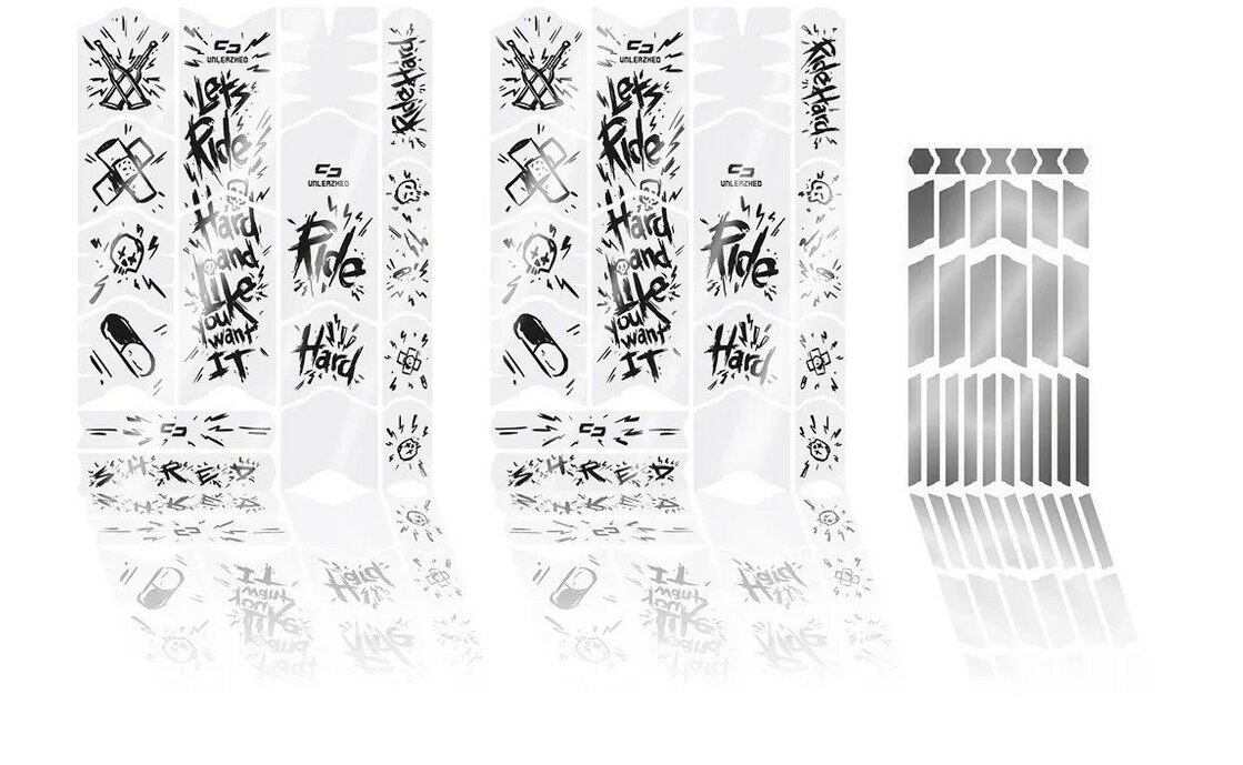 Unleazhed Rahmenschutzfolie Kids BPK01 Ride It black glossy