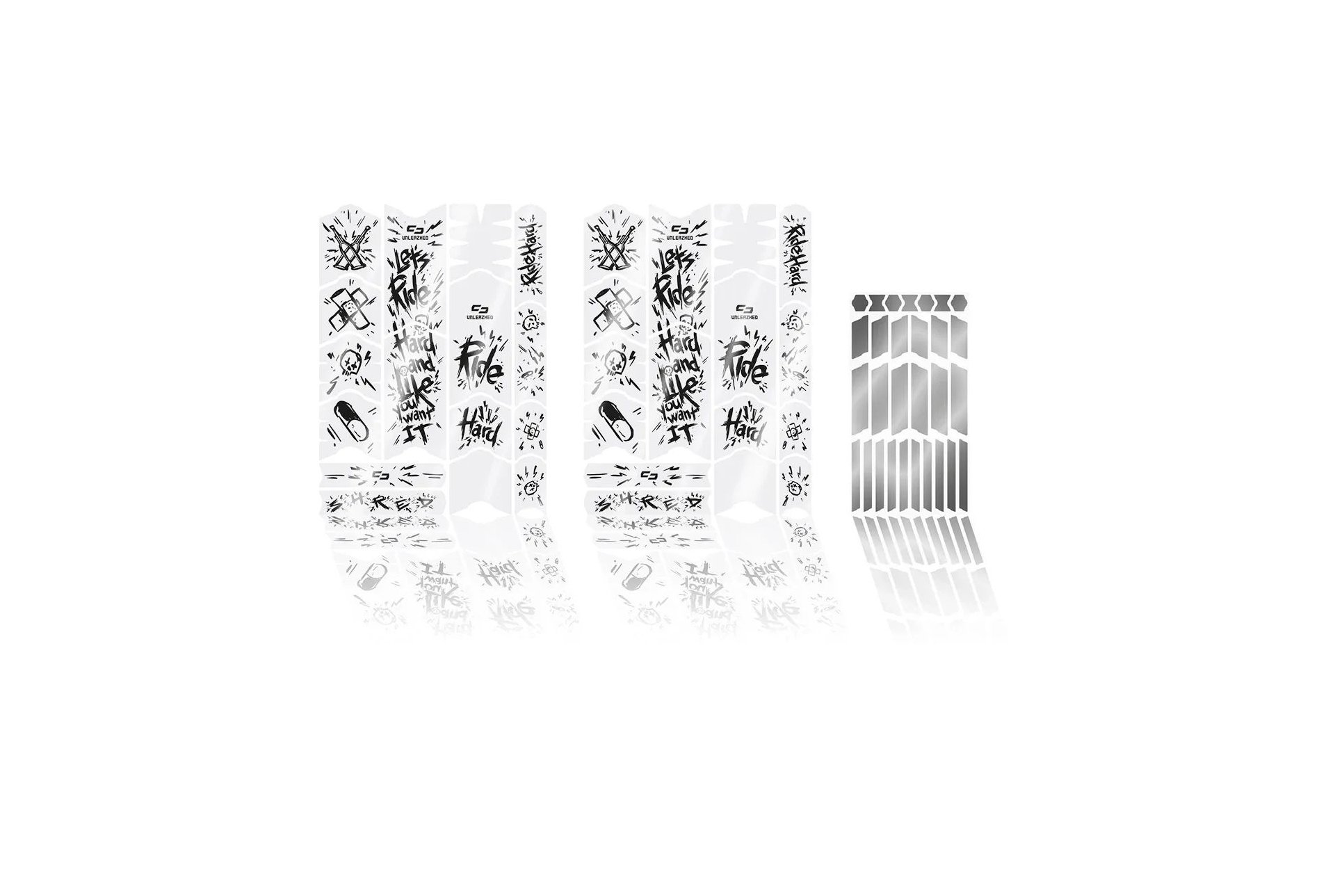 Unleazhed Rahmenschutzfolie Kids BPK01 Ride It black glossy