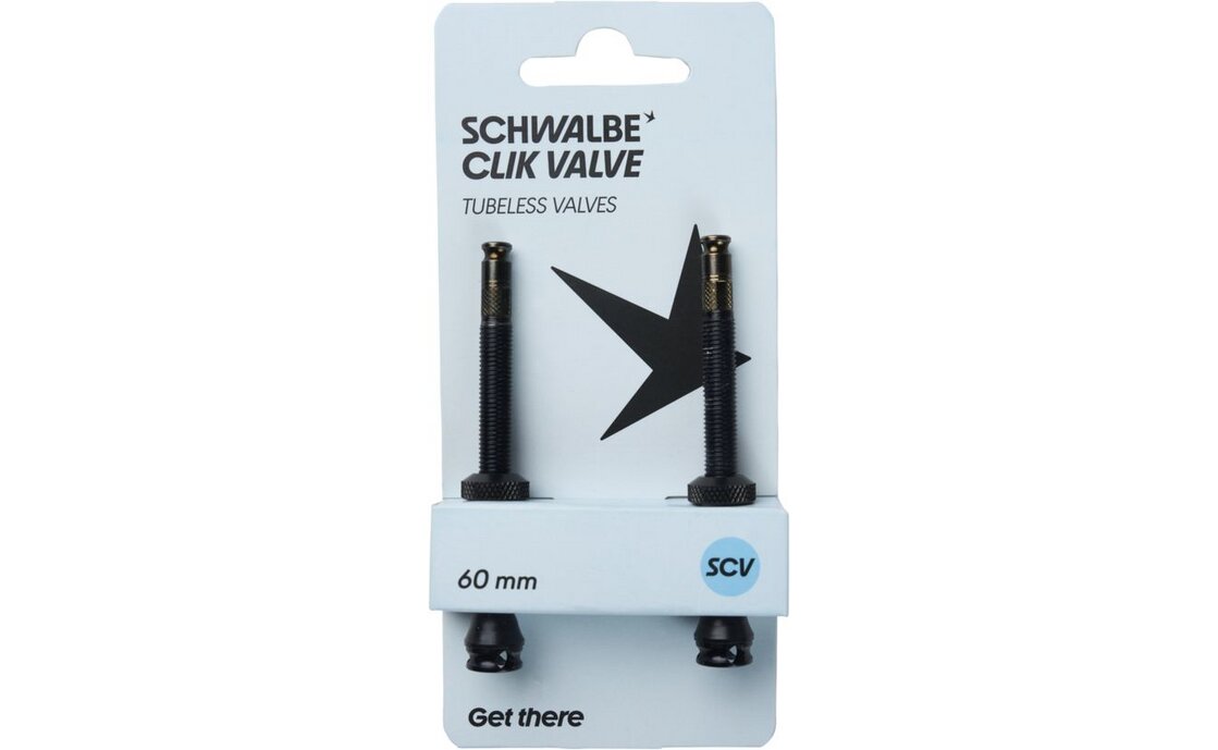 Schwalbe Tubeless Valve Set SCV Clik Valve - 60 mm