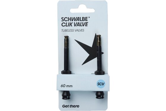 Tubeless Zubehör - Schwalbe Tubeless Valve Set SCV Clik Valve - 60 mm