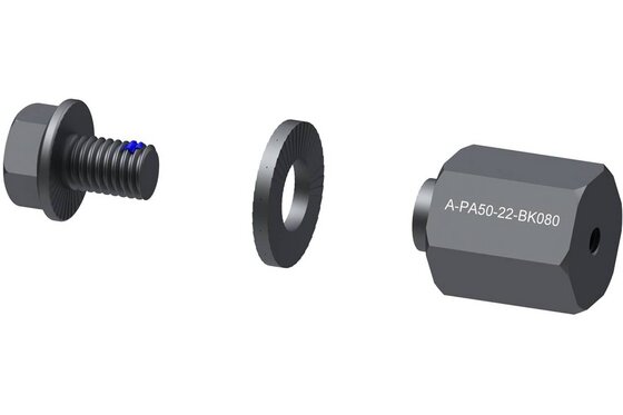 Fahrradanhänger Zubehör - Qeridoo Polygonadapter - 5x0,8