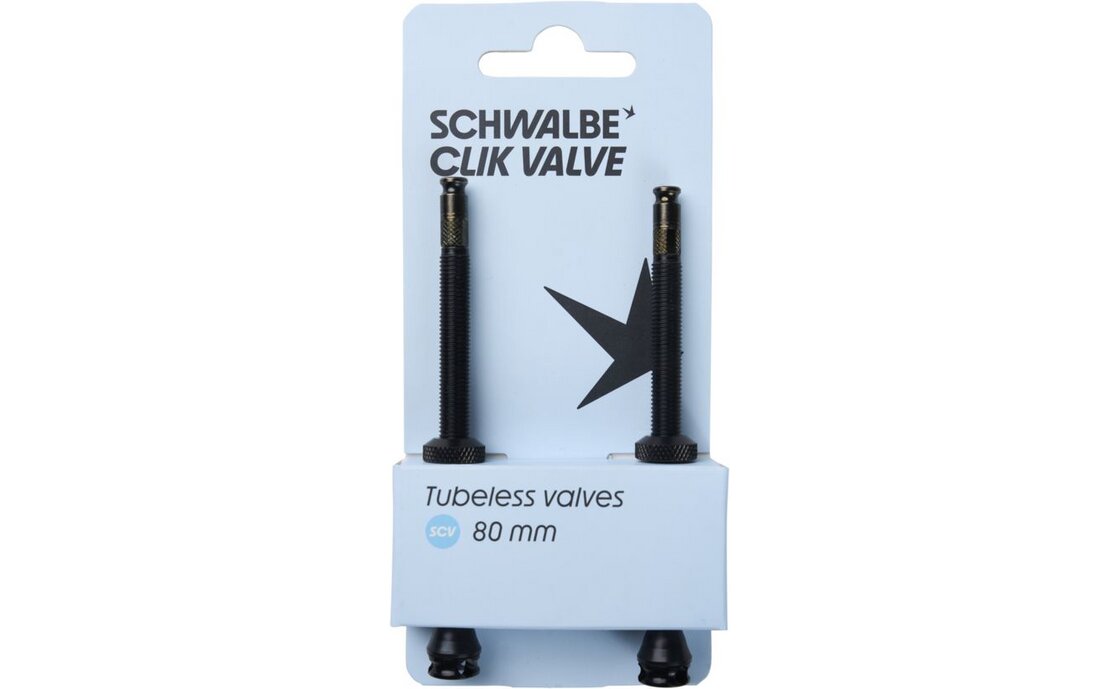 Schwalbe Tubeless Valve Set SCV Clik Valve - 80 mm