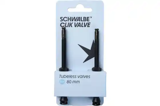Tubeless Ventile - Schwalbe Tubeless Valve Set SCV Clik Valve - 80 mm