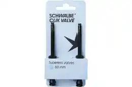 Schwalbe Tubeless Valve Set SCV Clik Valve - 80 mm