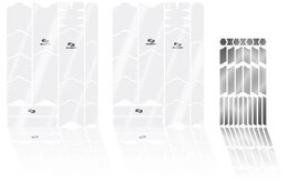 Unleazhed Rahmenschutzfolie Kids BPK01 Ride It white glossy