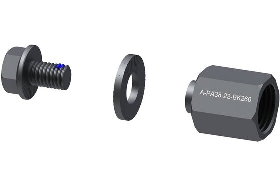 Fahrradanhänger Zubehör - Qeridoo Polygonadapter - 38x26