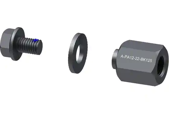 Qeridoo - Fahrradanhänger Zubehör - Qeridoo Polygonadapter - M12x1,25