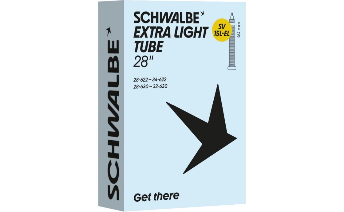 Schwalbe SV15L-EL Extra Light Schlauch 28 Zoll - 60 mm