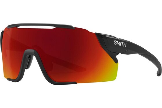Smith - Smith Attack MAG MTB Matte Black - ChromaPop Red Mirror