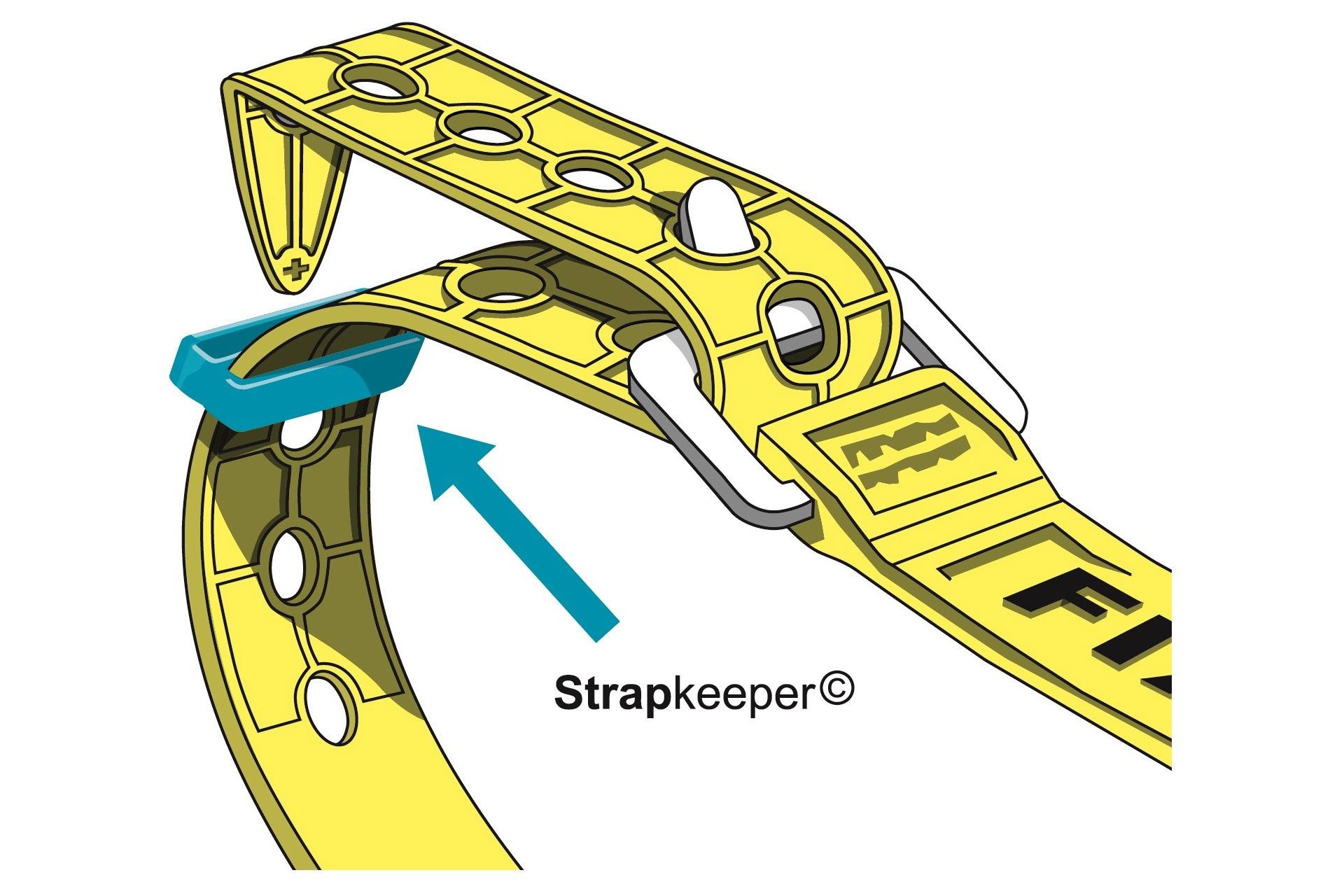 FIXPLUS Strapkeeper, 4 St&uuml;ck