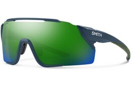 Sport-Sonnenbrillen - Smith Attack MAG MTB Matte Stone - ChromaPop Green Mirror