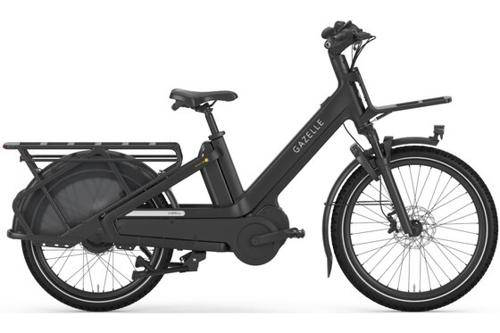 Mit Federung - Lastenfahrräder - Gazelle Cabby C380 L 24" SE - 545 Wh - 24 Zoll - Longtail - 2026