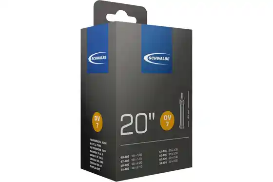 Butylkautschuk - Fahrradschläuche - Schwalbe DV7 Schlauch 20 Zoll - 40 mm